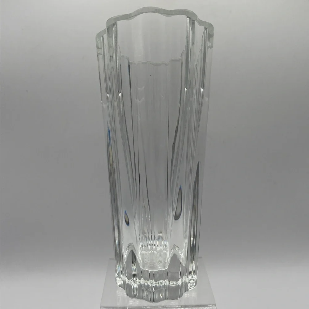 Vintage Lenox Crystal Vase Waterscape Bud Vase Clear